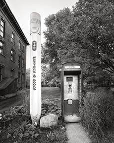 Big Pencil and Phone Booth, Rochester, New York